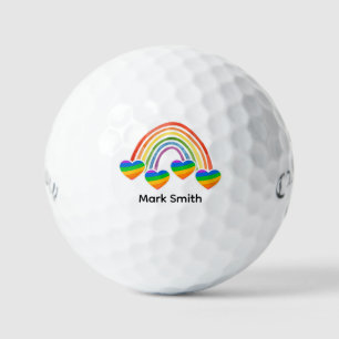 Golf Pride Month Golf Rainbow Celebration Balls