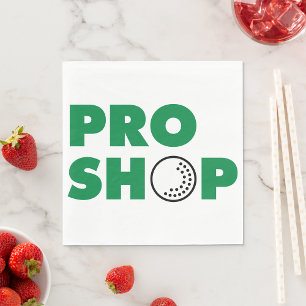 Golf Pro Shop Sign Paper Napkins