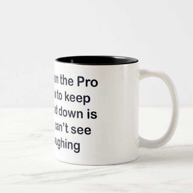 golf pro Two-Tone coffee mug (Right)
