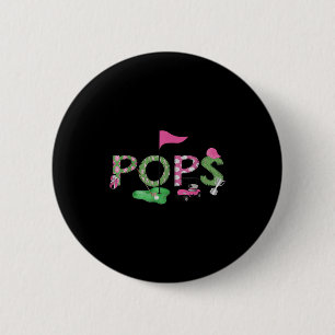 Golf Ps Nk Hole In One Golf 1st Birthday Girl 6 Cm Round Badge