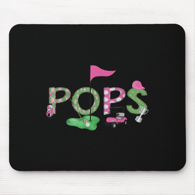 Golf Ps Nk Hole In One Golf 1st Birthday Girl  Mouse Mat (Front)