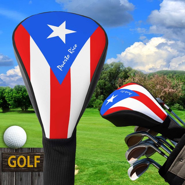 Golf Puerto Rico & Puerto Rican Flag / Golf Clubs Golf Head Cover (Creator Uploaded)