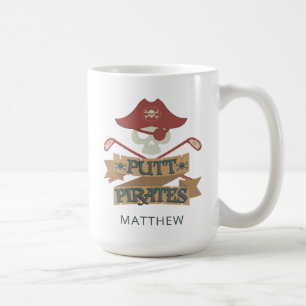 Golf Putt Pirates Outdoor Sport Hobby Personalised Coffee Mug
