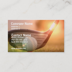 Golf Putter Business Card