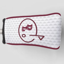 Golf Putter Cover - Personalised Design (Burgundy)