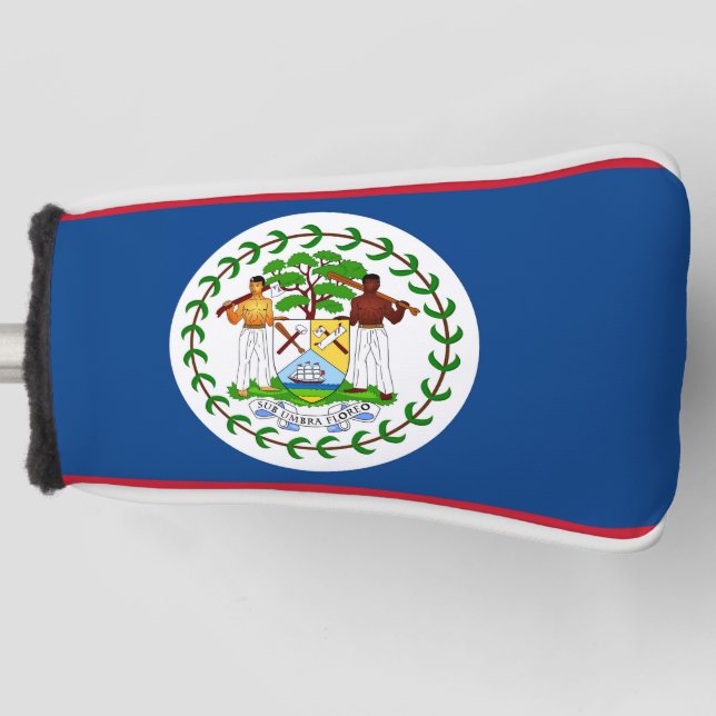 Golf Putter Cover with Flag of Belise (Front)