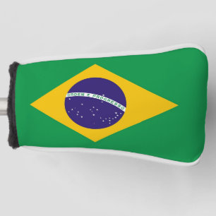 Golf Putter Cover with Flag of Brazil