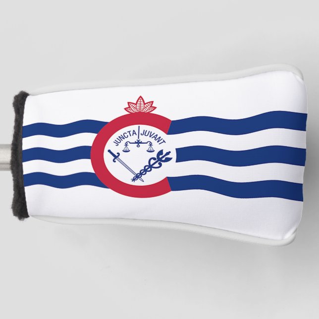 Golf Putter Cover with Flag of Cincinnati, USA (Front)