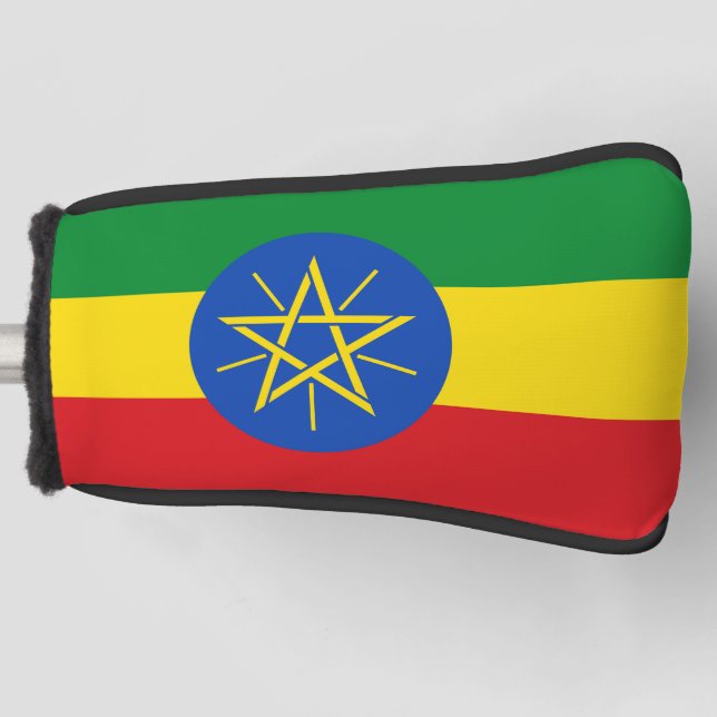 Golf Putter Cover with Flag of Ethiopia (Front)