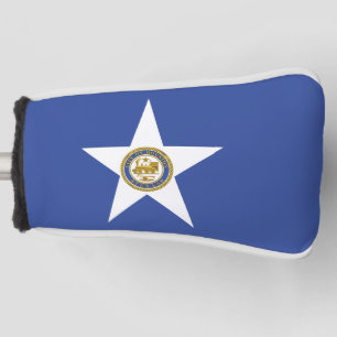 Golf Putter Cover with Flag of Houston, USA