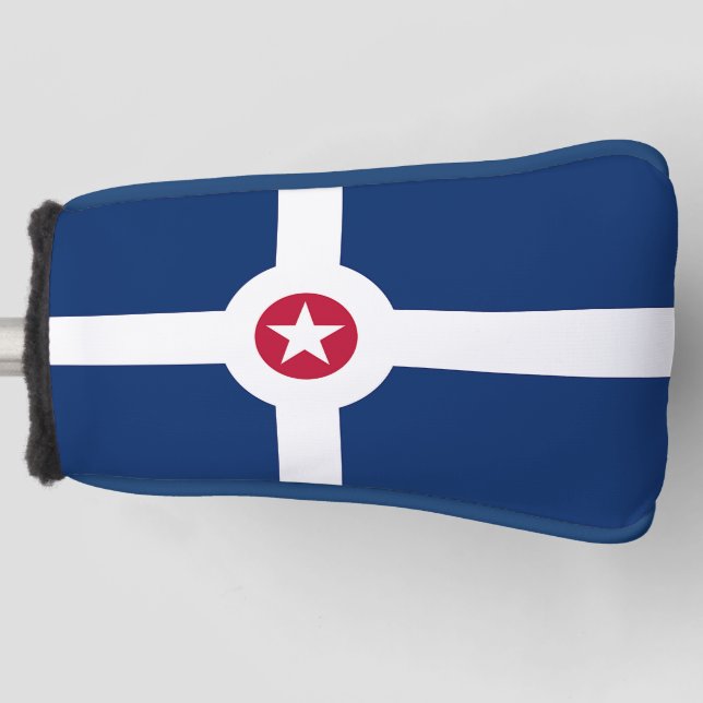 Golf Putter Cover with Flag of Indianapolis, USA (Front)