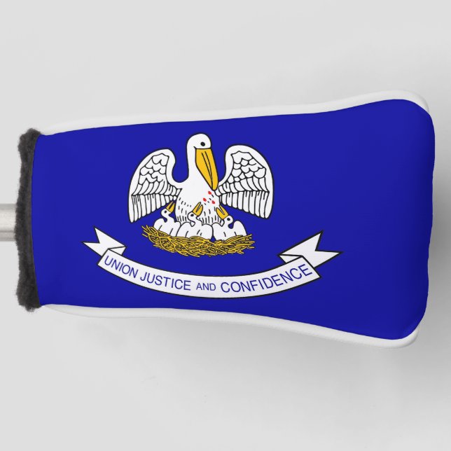 Golf Putter Cover with Flag of Louisiana, USA (Front)