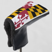 Golf Putter Cover with Flag of Maryland, USA (3/4 Front)