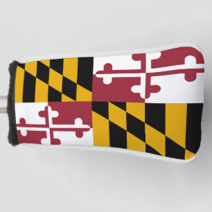 Golf Putter Cover with Flag of Maryland, USA