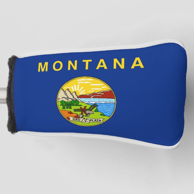 Golf Putter Cover with Flag of Montana, USA (Front)