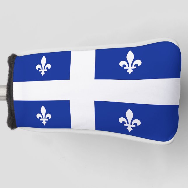 Golf Putter Cover with Flag of Quebec, Canada (Front)