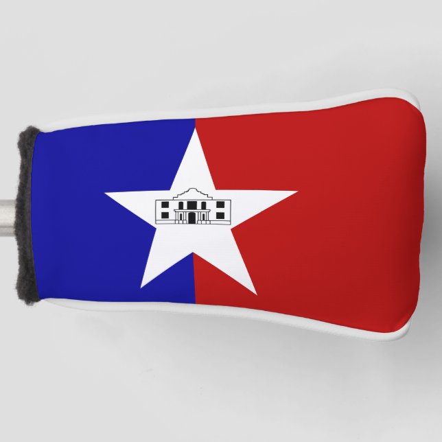 Golf Putter Cover with Flag of San Antonio, USA (Front)