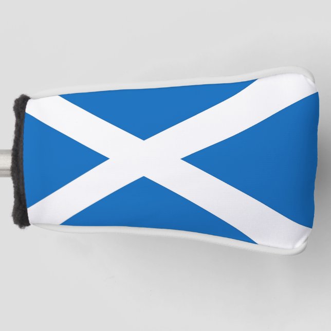 Golf Putter Cover with Flag of Scotland, UK (Front)