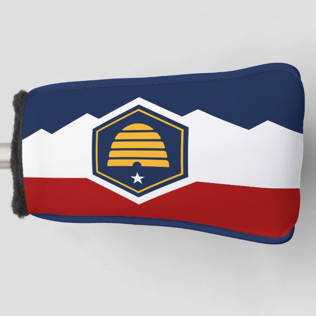 Golf Putter Cover with Flag of Utah, USA (Front)