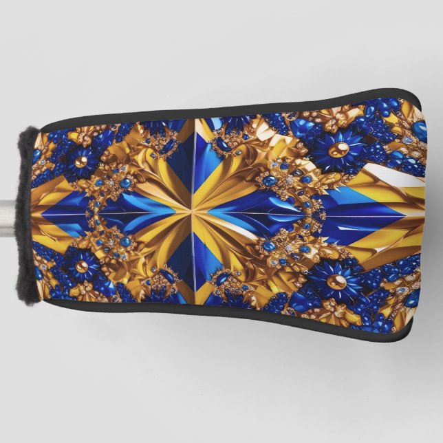 Golf Putter Cover with Sweden Colours Design (Front)