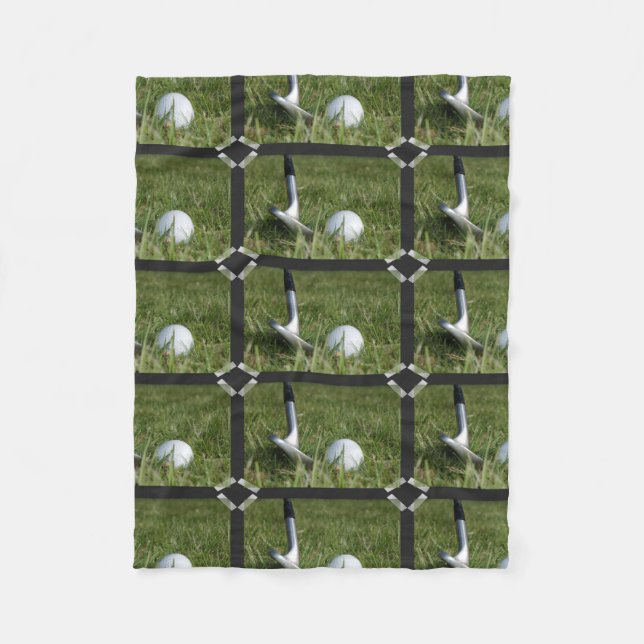 Golf Putter Fleece Blanket (Front)