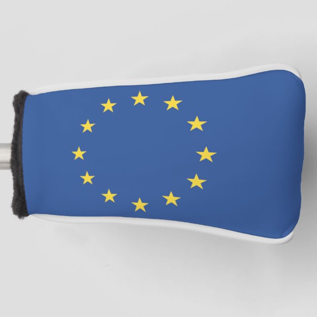 Golf Putter Head Cover with the European Flag (Front)