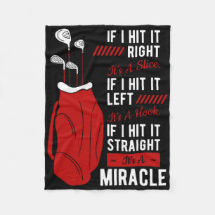 Golf Putter Par Golfer Birdie Golfing Bogey Eagle Fleece Blanket