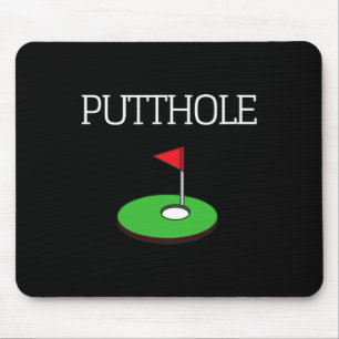 Golf Putting Funny Sarcastic Graphic T Shirt Putth Mouse Mat