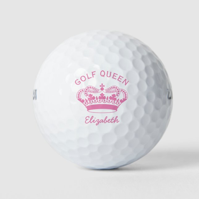 Golf Queen Gold Crown Golf Balls (Front)