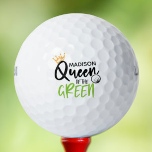 Golf Queen Of The Green Funny Modern Personalised Balls
