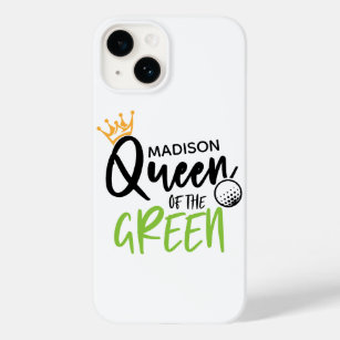 Golf Queen Of The Green Funny Modern Personalised Case-Mate iPhone 14 Case