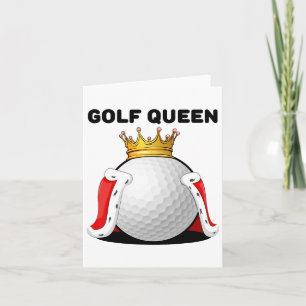 Golf Queen Womens Golf Player Shirt Golfer Girls G Card