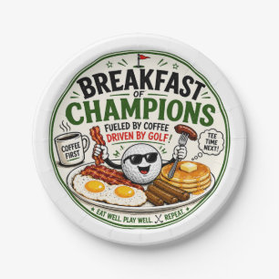  Golf Quote for Golf Breakfast  Paper Plate