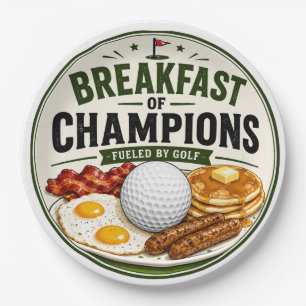  Golf Quote for Golf Breakfast  Paper Plate