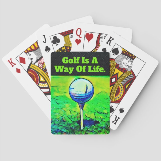 Golf Quote Playing Cards (Back)