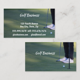 Golf Related Business Carts, Turf, Supplies Business Card