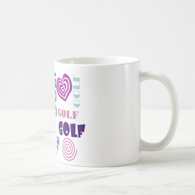 Golf Repeating Coffee Mug (Right)