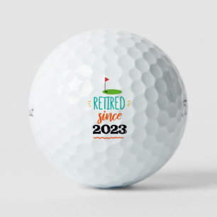 Golf Retire Since 20xx with flag gofer retirement  Golf Balls