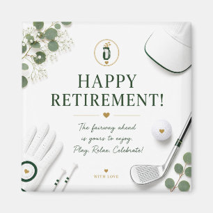 Golf retirement for golfer magnet