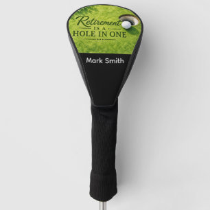 GOLF RETIREMENT for Golfer on green grass Head Cover