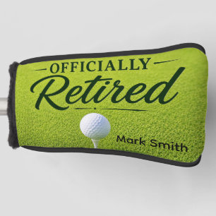 GOLF RETIREMENT for Golfer on green grass Head Cover