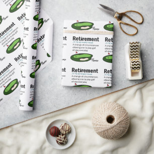 Golf Retirement golf course golfer Wrapping Paper