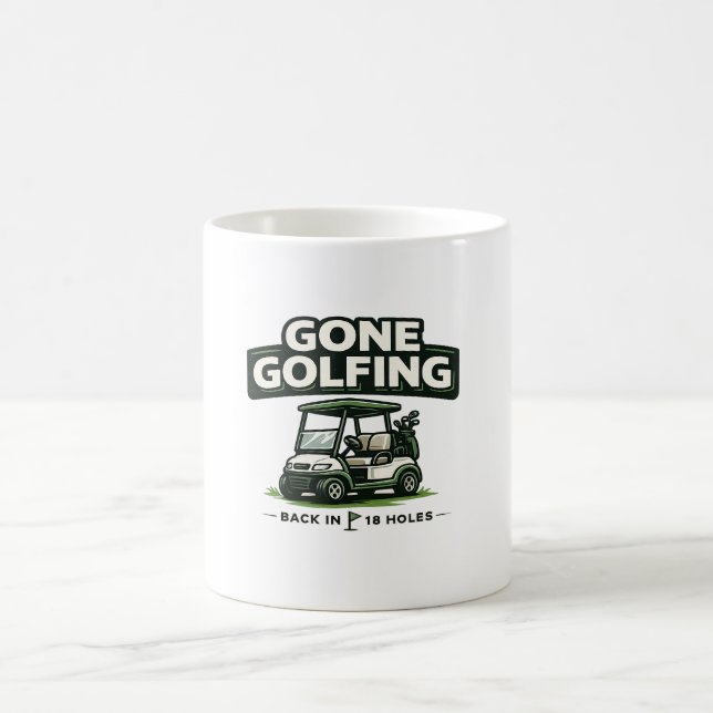Golf Retirement Gone Golfing Coffee Mug (Center)