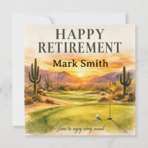 Golf Retirement in Arizona  Card