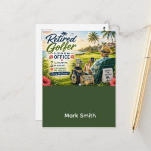 Golf Retirement in Florida Postcard