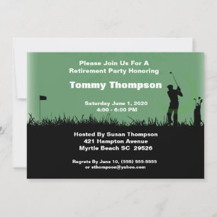 Golf Retirement Invitation