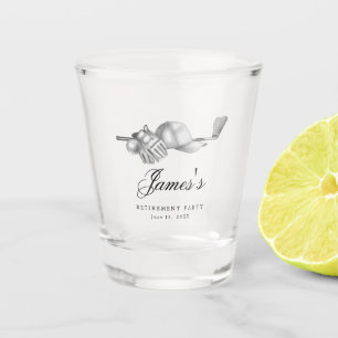 Golf Retirement Party Favor Custom Shot Glass