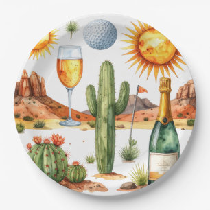Golf Retirement Party in Arizona Paper Plate