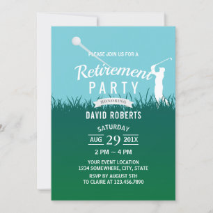 Golf Retirement Party Invitation