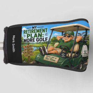 Golf retirement plan head cover